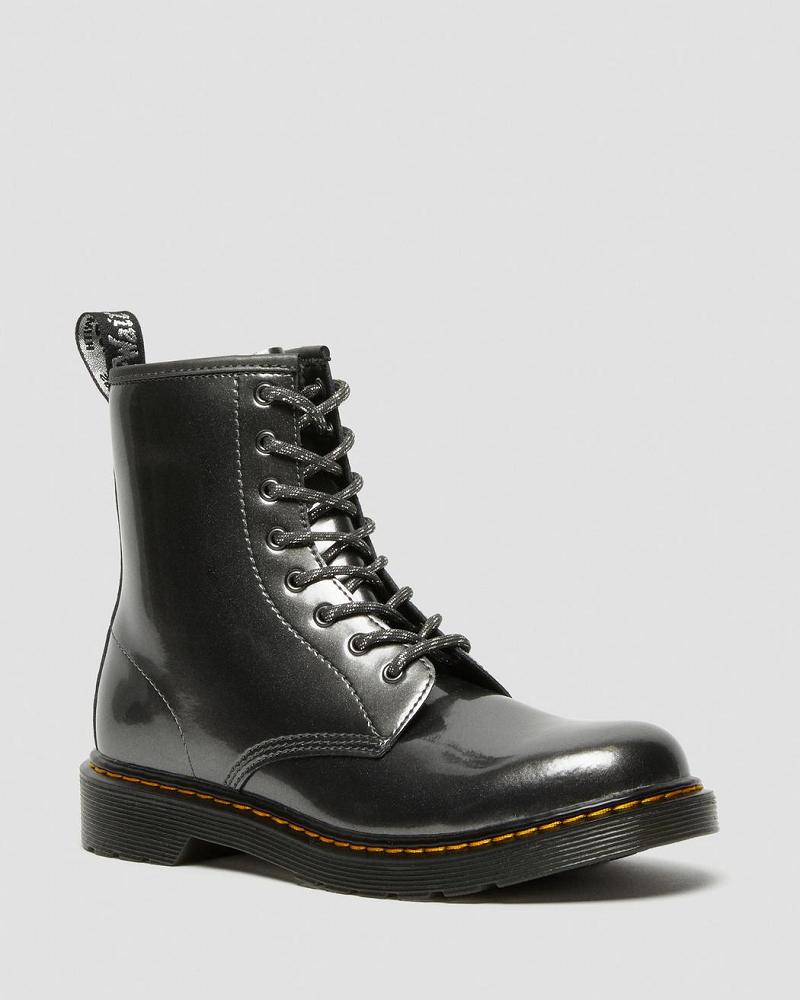 Botas con Cordones Dr Martens Youth 1460 Metallic Niños Grises | MX 115WNB